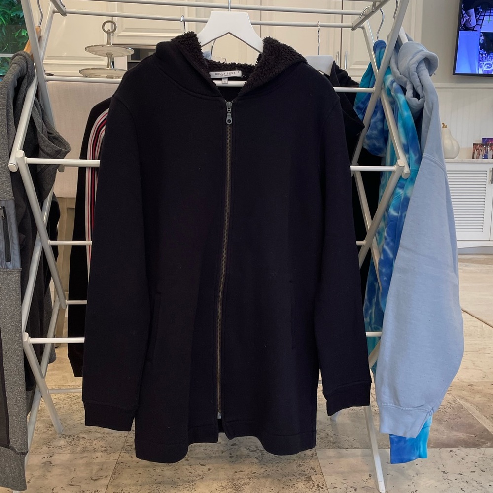 bella luxx zip up with fur